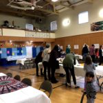 Families gather at Around the World Brunch.