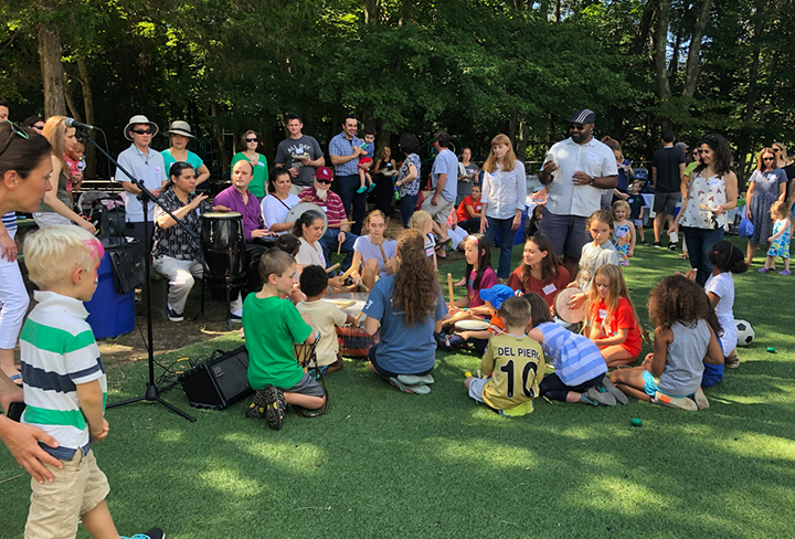 Thacher staff and students at school picnic