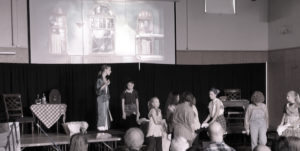 Students performing Annie JR